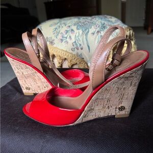 Tory Burch RED wedges